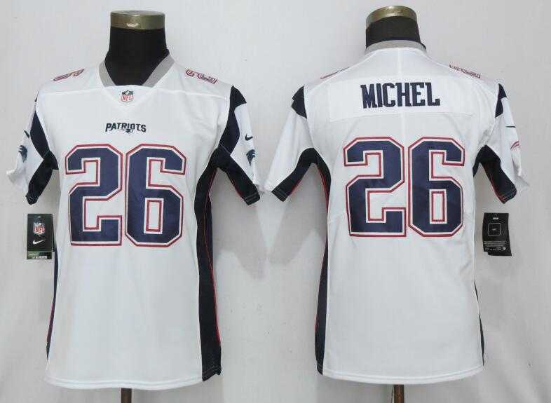 Women Nike Patriots 26 Sony Michel White Vapor Untouchable Limited Jersey,We sell and wholesale Women Nike Patriots 26 Sony Michel White Vapor Untouchable Limited Jersey on line form chian!